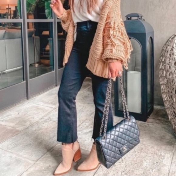 SPANX Denim - SPANX Black Washed Cropped Flare Jeans